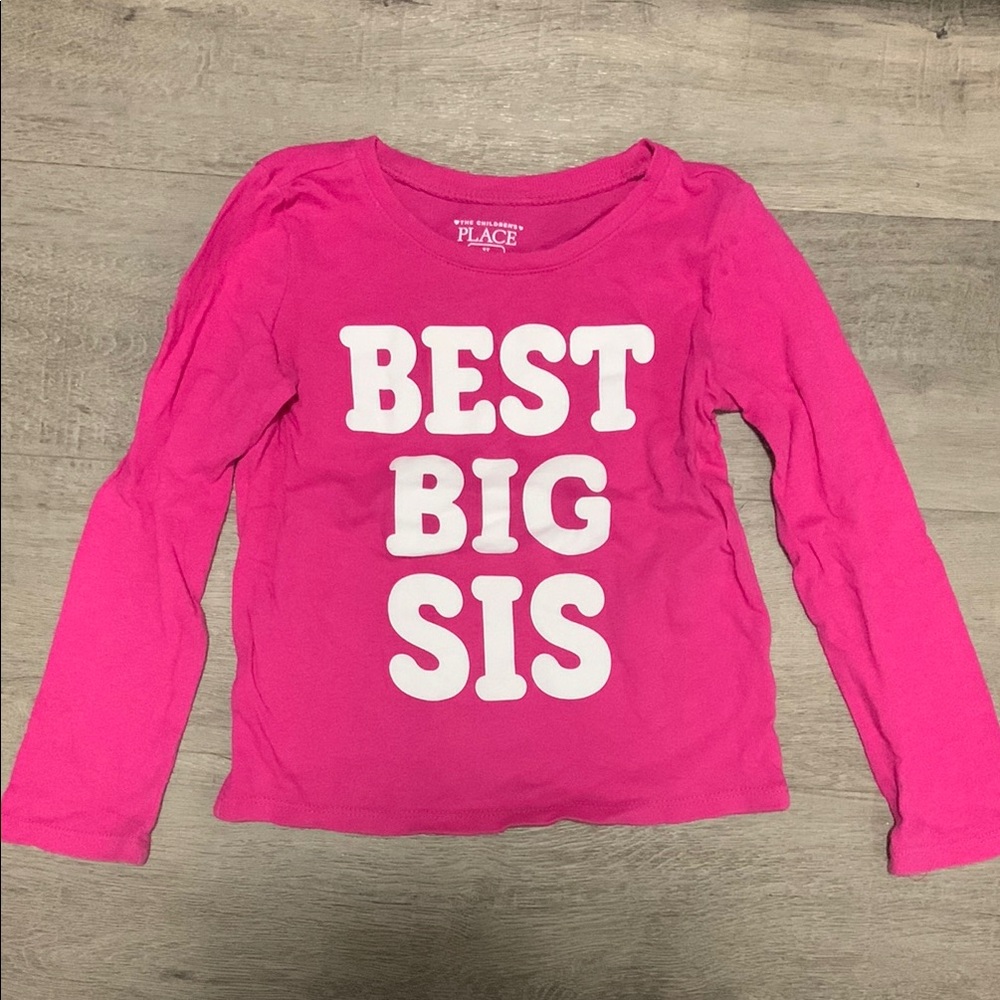 The Children's Place Pink and White Long Sleeve Tee